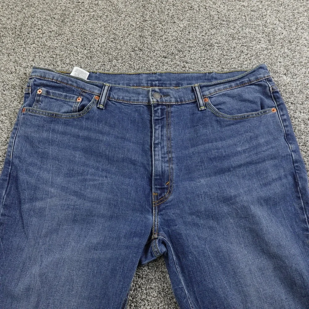 Levis Jeans Mens 40X30 Dark Blue Denim Pants 541 Athletic Taper Flex Stretch Dad - Picture 6 of 14